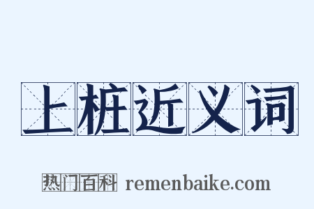 上桩近义词是什么意思的图片